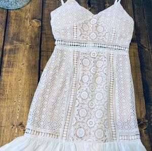 Beautiful White Croquet/Lace Dress